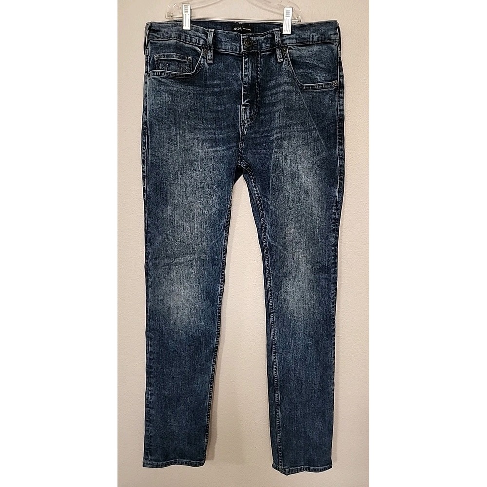 Men's True Religion Rocco Jeans 32X34 Relaxed Skinny Stretch Distressed Denim